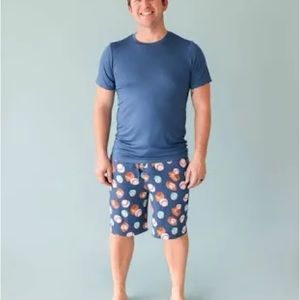 Baseball print pajama set